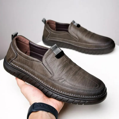Mason Genuine Leather Loafers for Men with Classic Design and Non-Slip Sole