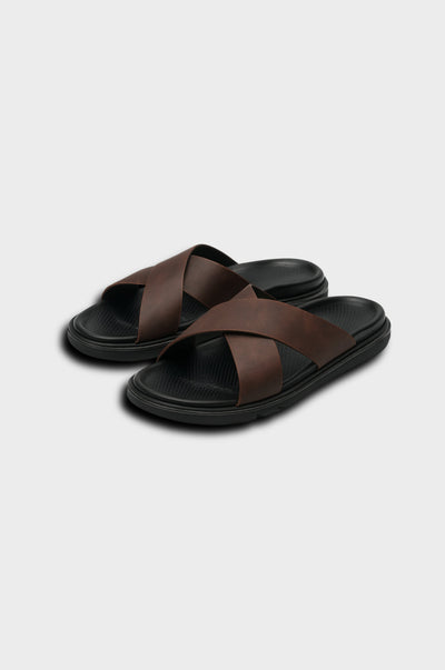 Eric Santorini Cross Strap Sandals