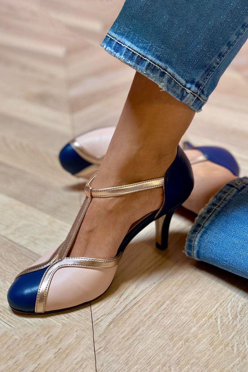 Laya™ | T-Bar Court Shoes, Round Toe, Colourful and Comfortable