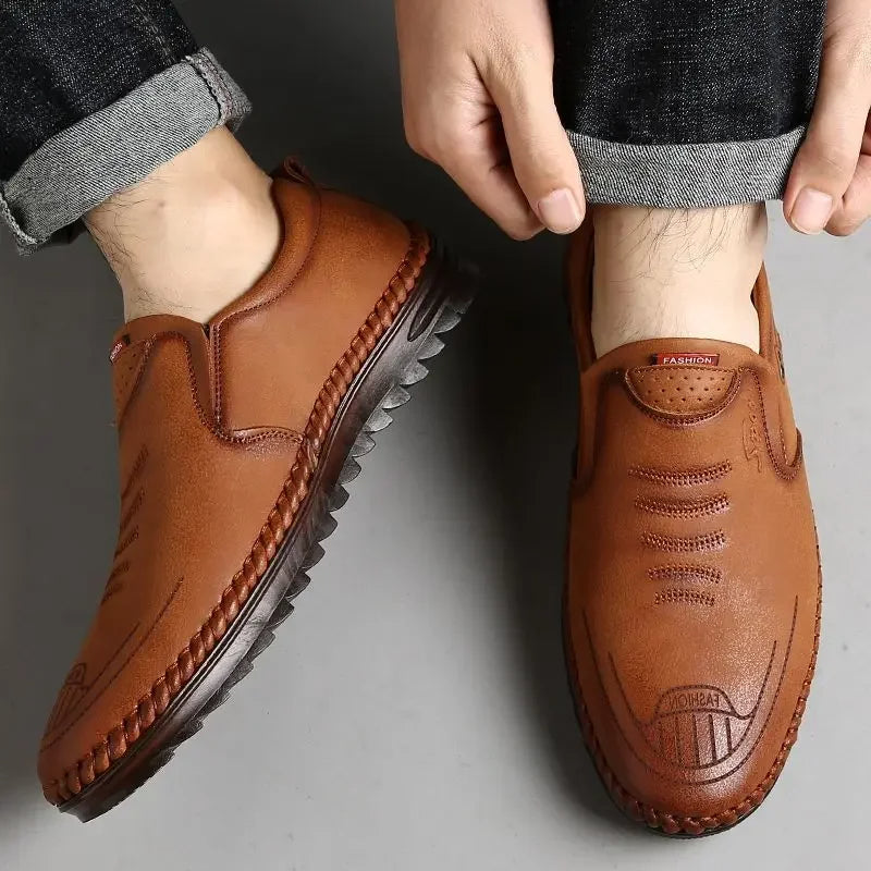 Solaro Stylish Leather Loafers for Men
