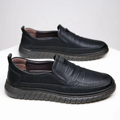 Mason Genuine Leather Loafers for Men with Classic Design and Non-Slip Sole