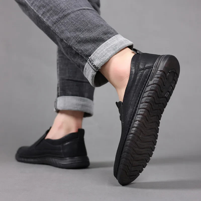 Mason Genuine Leather Loafers for Men with Classic Design and Non-Slip Sole