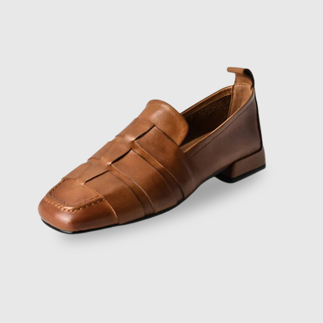 Low Heel Retro Loafers