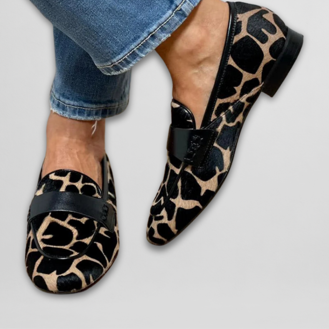Nora | Animal Print Loafer