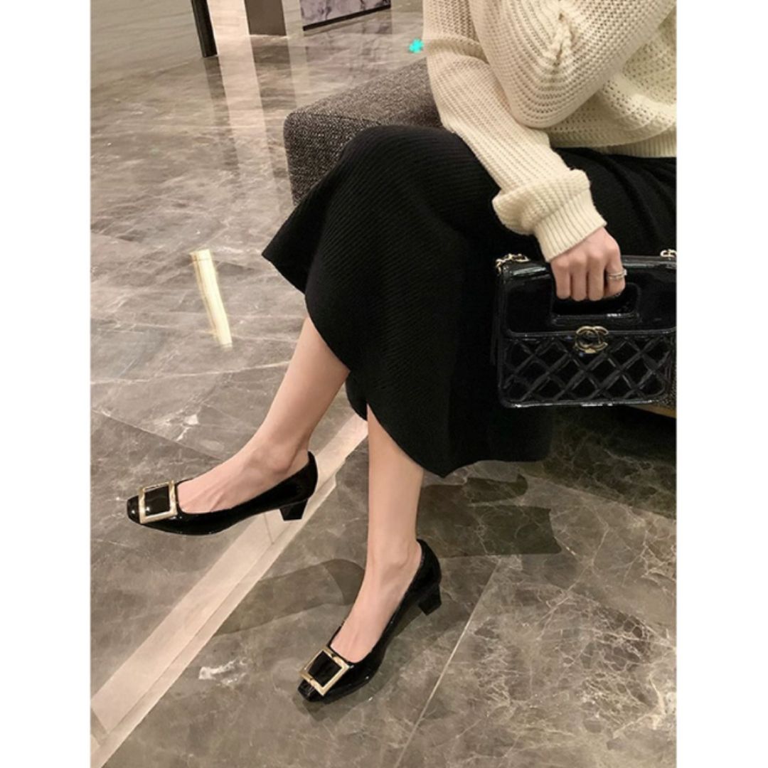 Teona™ | Elegant sandals with square toe and mid heel