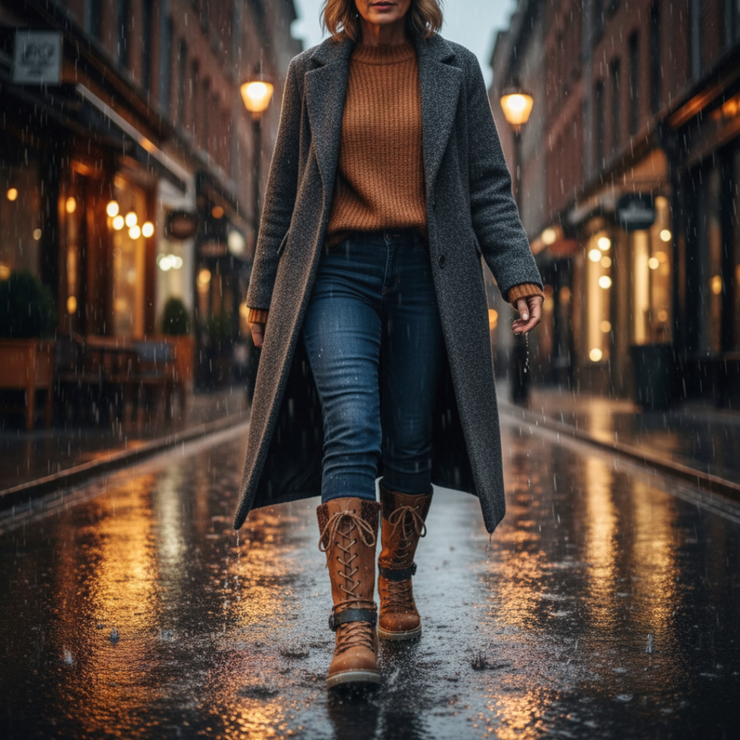 Erica Waterproof Knee-High Snow Boots - Your guarantee against slips