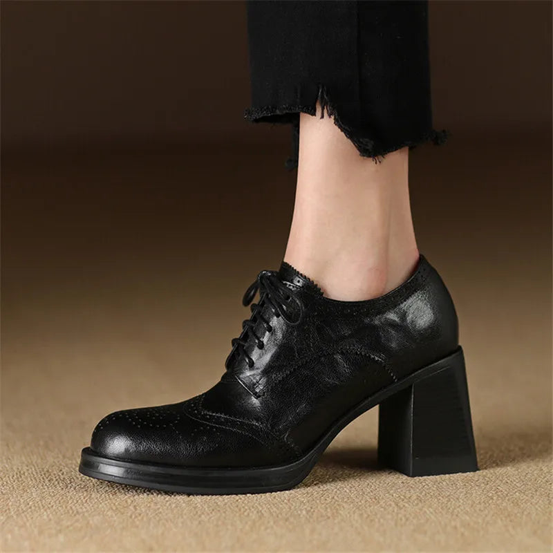 High Heel Lace Pumps