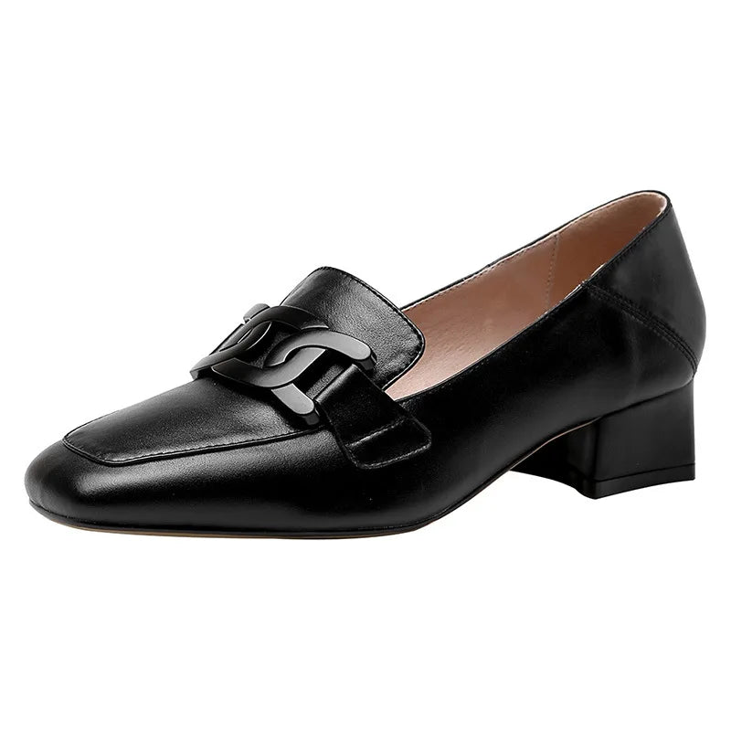 Square Toe Retro Shoes