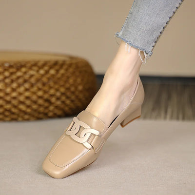 Square Toe Retro Shoes