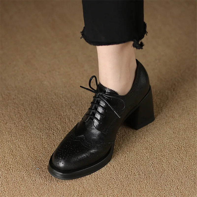 High Heel Lace Pumps