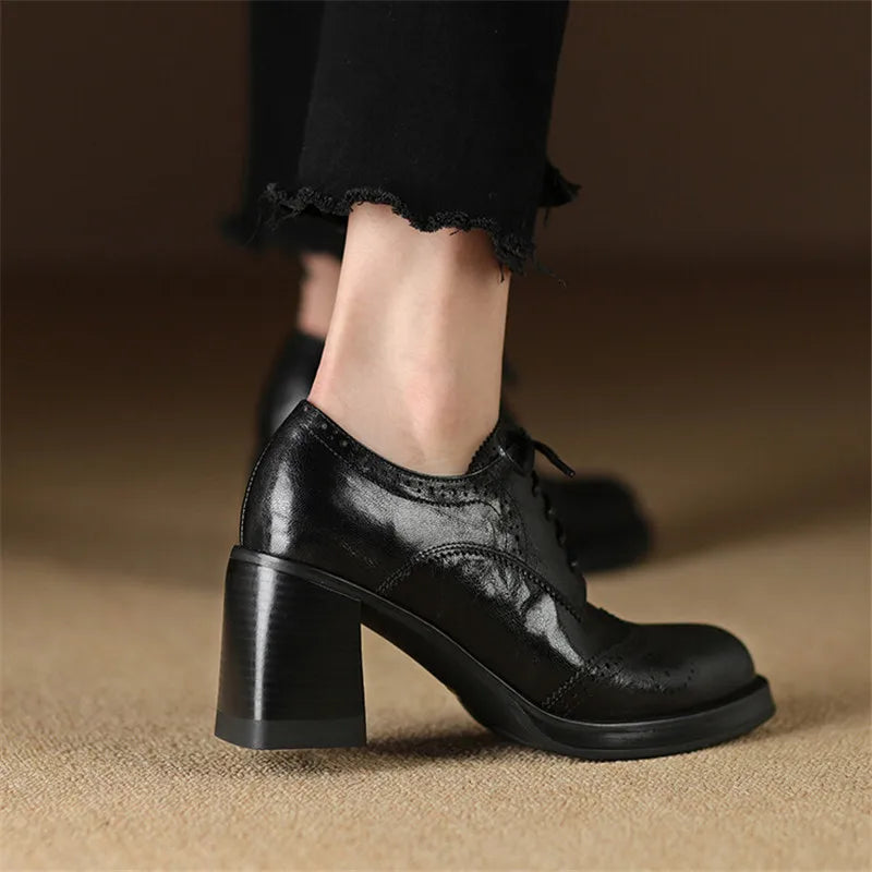 High Heel Lace Pumps