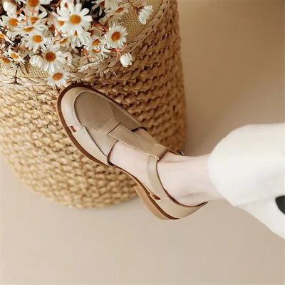 Summer Leather Mary Janes