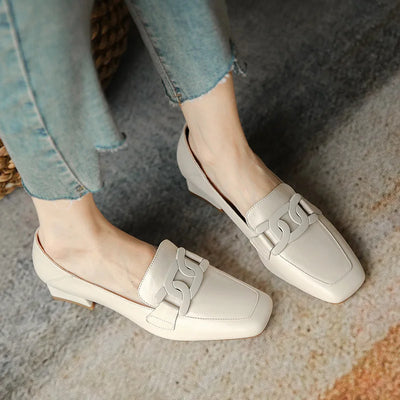 Square Toe Retro Shoes