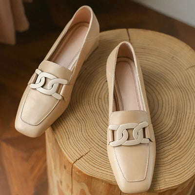 Square Toe Retro Shoes