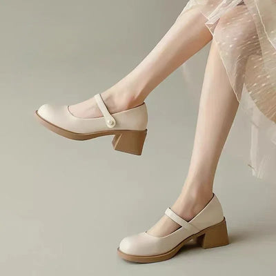 Chunky Heels Women's Shoes