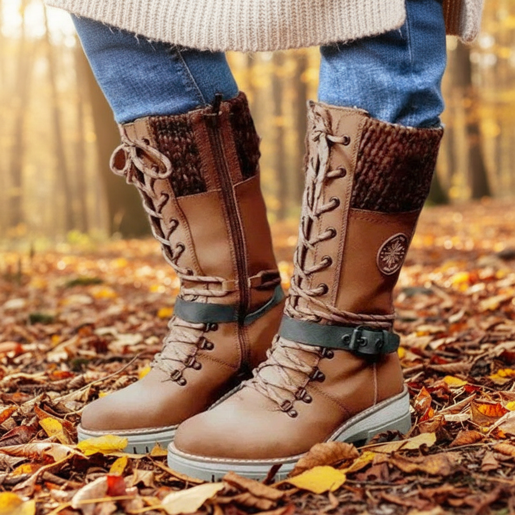 Erica Waterproof Knee-High Snow Boots - Your guarantee against slips
