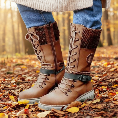 Erica Waterproof Knee-High Snow Boots - Your guarantee against slips