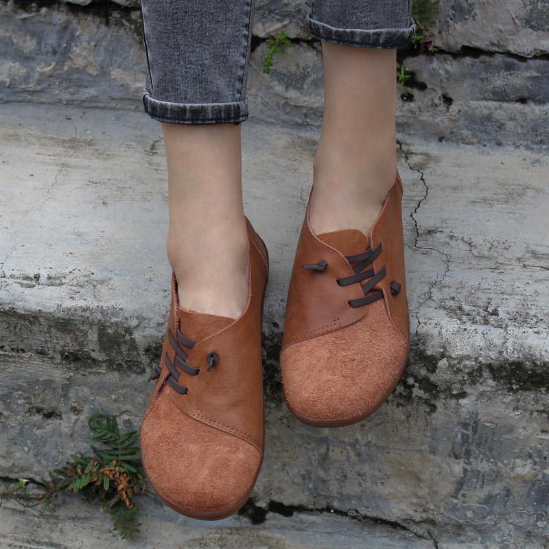 Leather Women Loafers