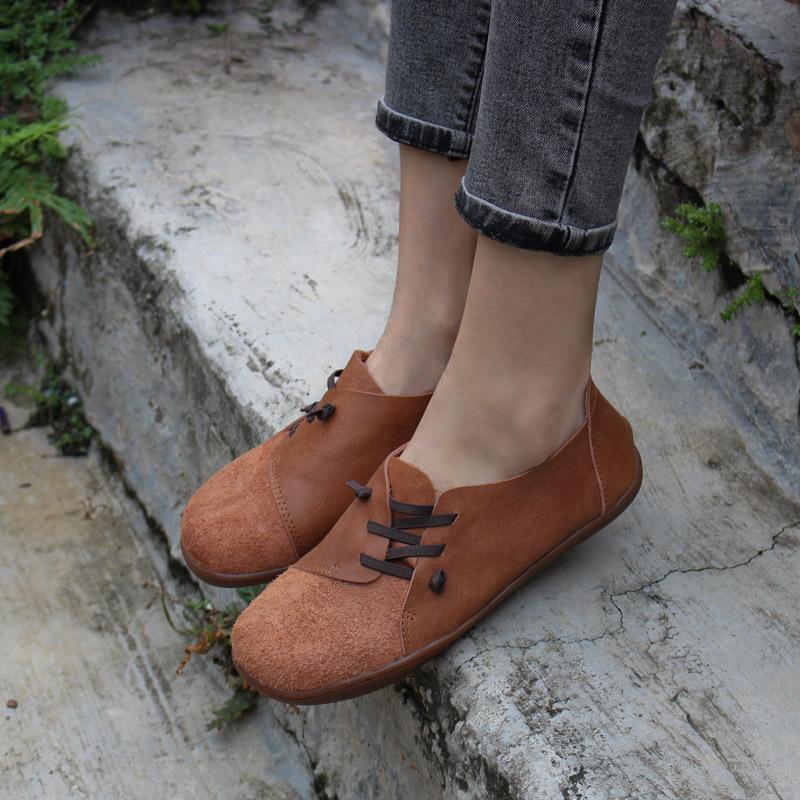 Leather Women Loafers