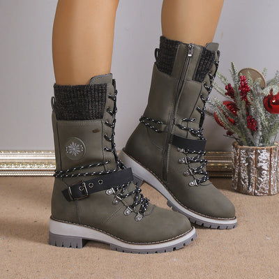 Erica Waterproof Knee-High Snow Boots - Your guarantee against slips