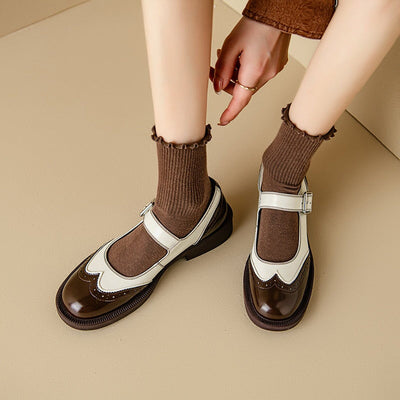 Retro Leather Mary Janes