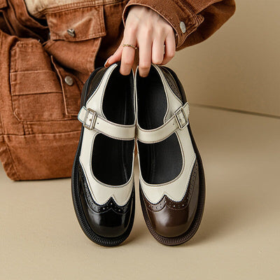 Retro Leather Mary Janes