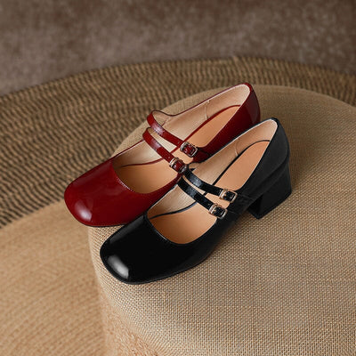 Handmade Leather Mary Janes