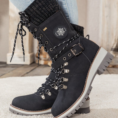 Erica Waterproof Knee-High Snow Boots - Your guarantee against slips