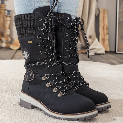Erica Waterproof Knee-High Snow Boots - Your guarantee against slips