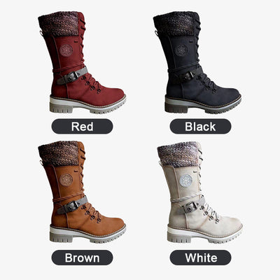 Erica Waterproof Knee-High Snow Boots - Your guarantee against slips