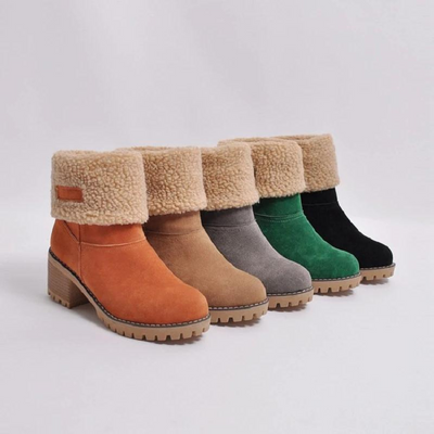 Lined™ Ankle Boots | Faux Suede | Warm and Stylish