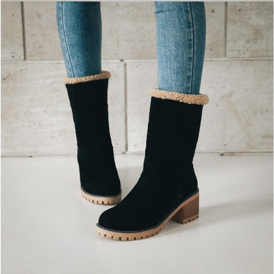 Lined™ Ankle Boots | Faux Suede | Warm and Stylish