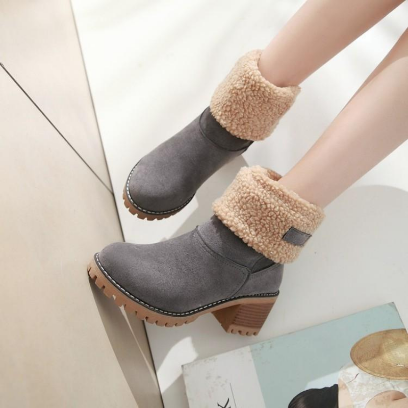 Lined™ Ankle Boots | Faux Suede | Warm and Stylish