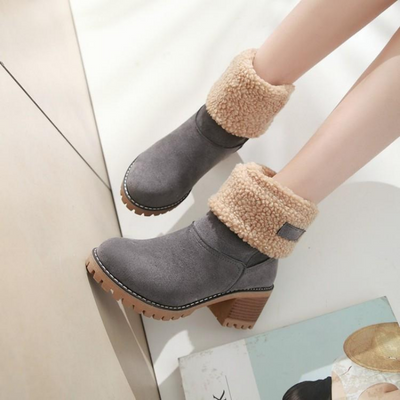 Lined™ Ankle Boots | Faux Suede | Warm and Stylish