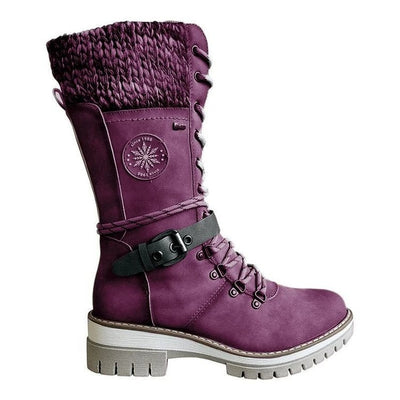Erica Waterproof Knee-High Snow Boots - Your guarantee against slips